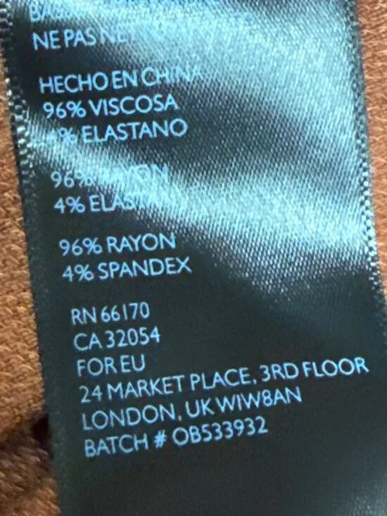 Silence + Noise Cold Shoulder Top Women's XS Rust Brown Knit Rayon Blend - Picture 9 of 10